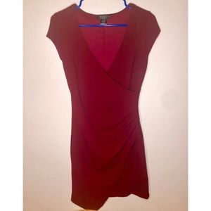 Burgundy Mini Dress